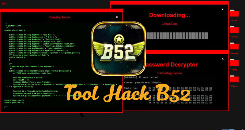 Phần mềm hack tài khoản B52